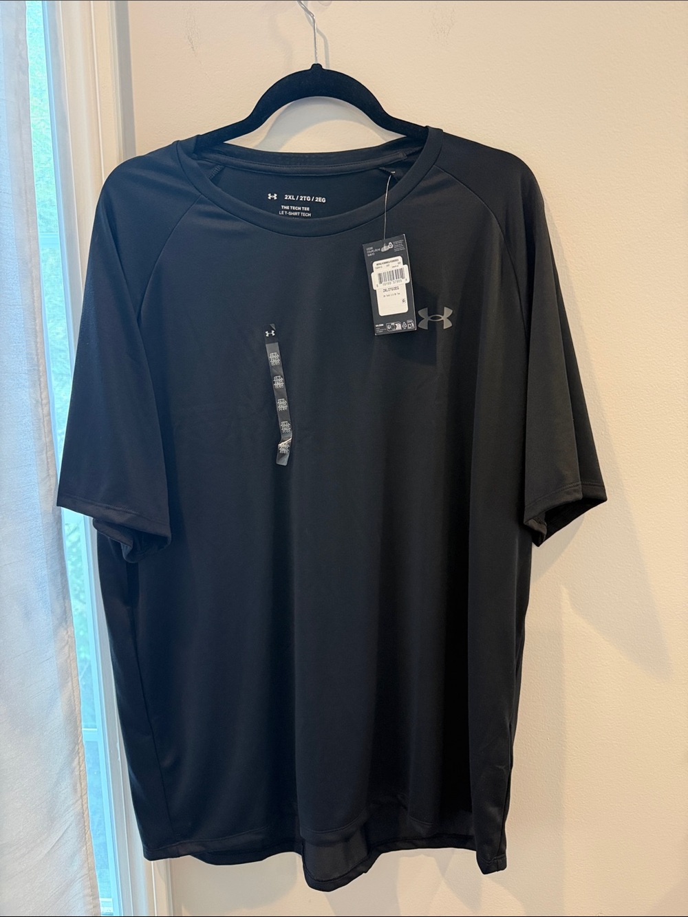 Under Armour Black Short Sleeve Athletic Tee tech men’s xxl